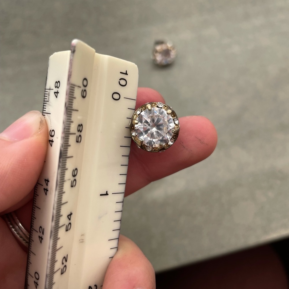 Betsey Johnson All That Glitters Halo Studs - Picture 4 of 6